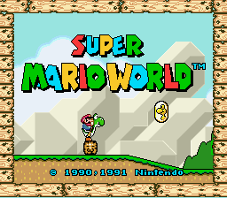 Super Mario Joybush Road Title Screen